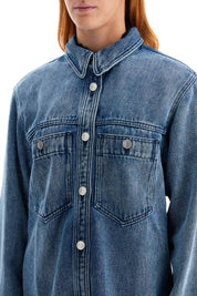 Isabel Marant Denim Talbot Button Up   Blue