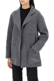 Toteme Double Faced Wool Jacket   Grey