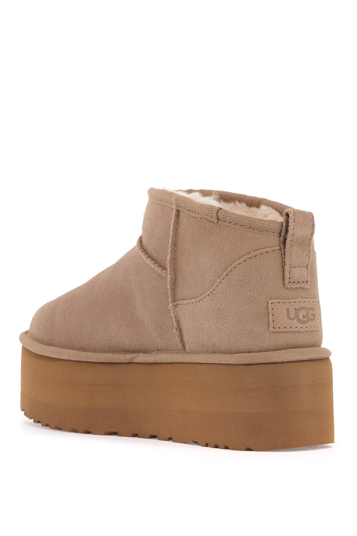 Ugg Classic Ultra Mini Platform Ankle Boots   Neutral