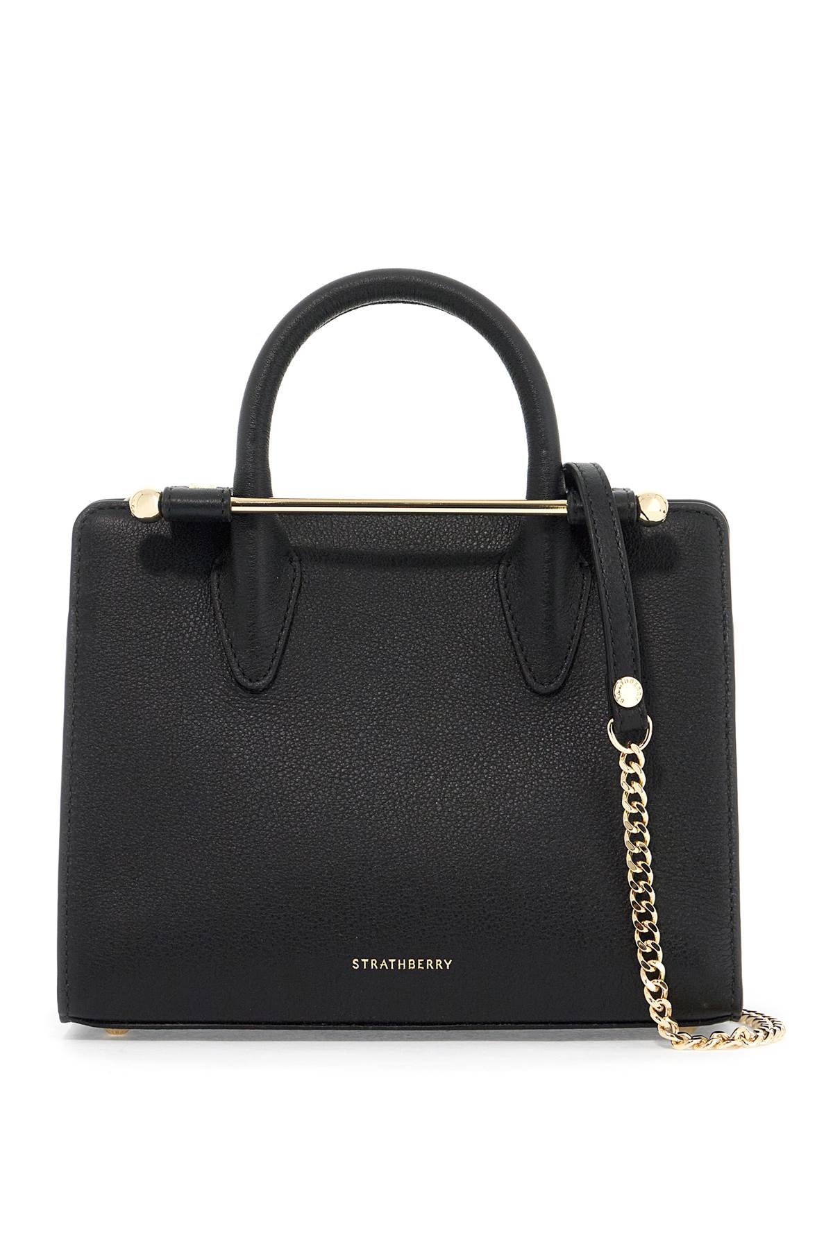 Strathberry Mini Tote Bag   Black