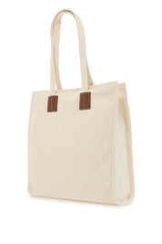 Bally Akelei Canvas Tote Bag With   Neutral