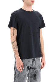 Maison Margiela Embroidered Logo T Shirt   Grey