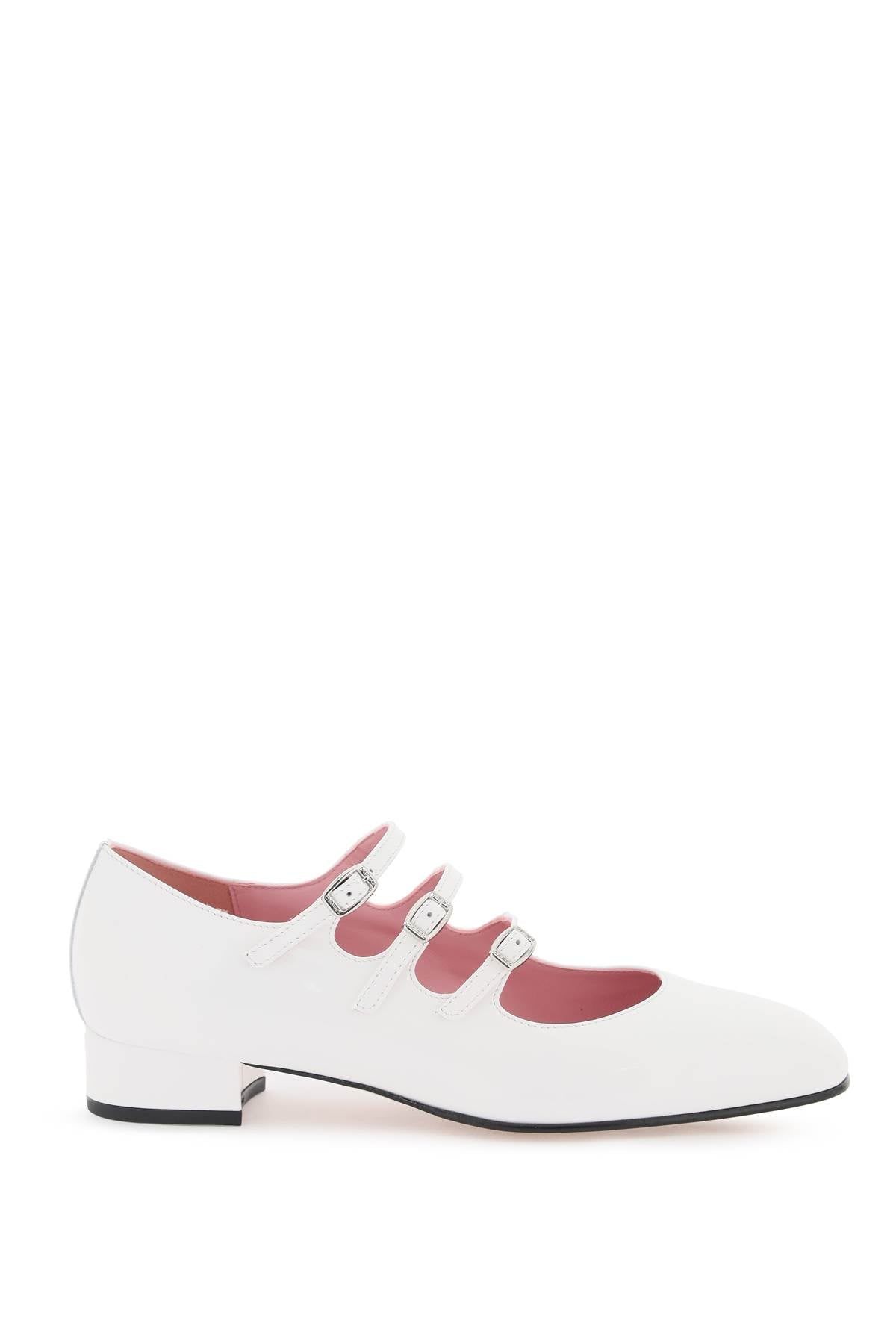 Carel Patent Leather Ariana Mary Jane   White