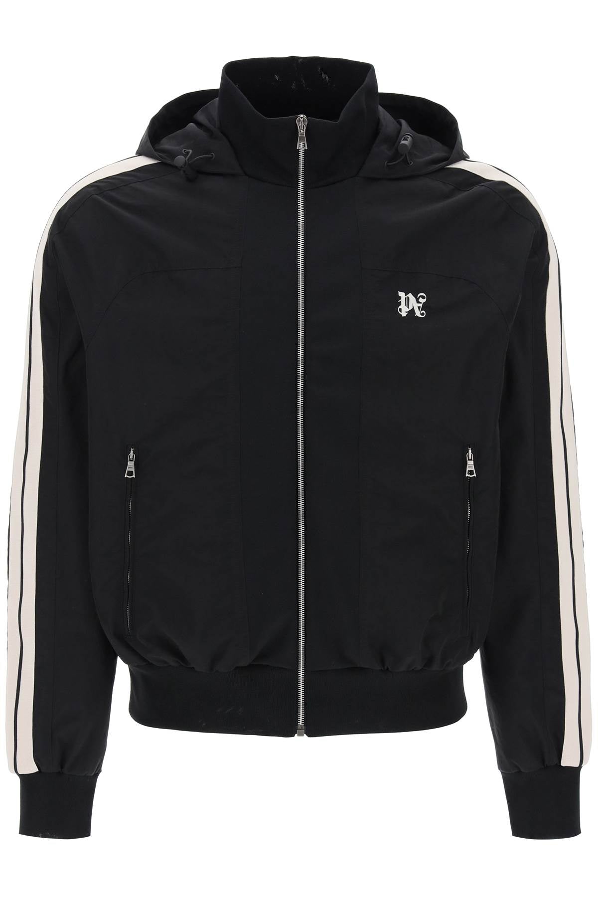 Palm Angels Hooded Bomber Jacket   Black