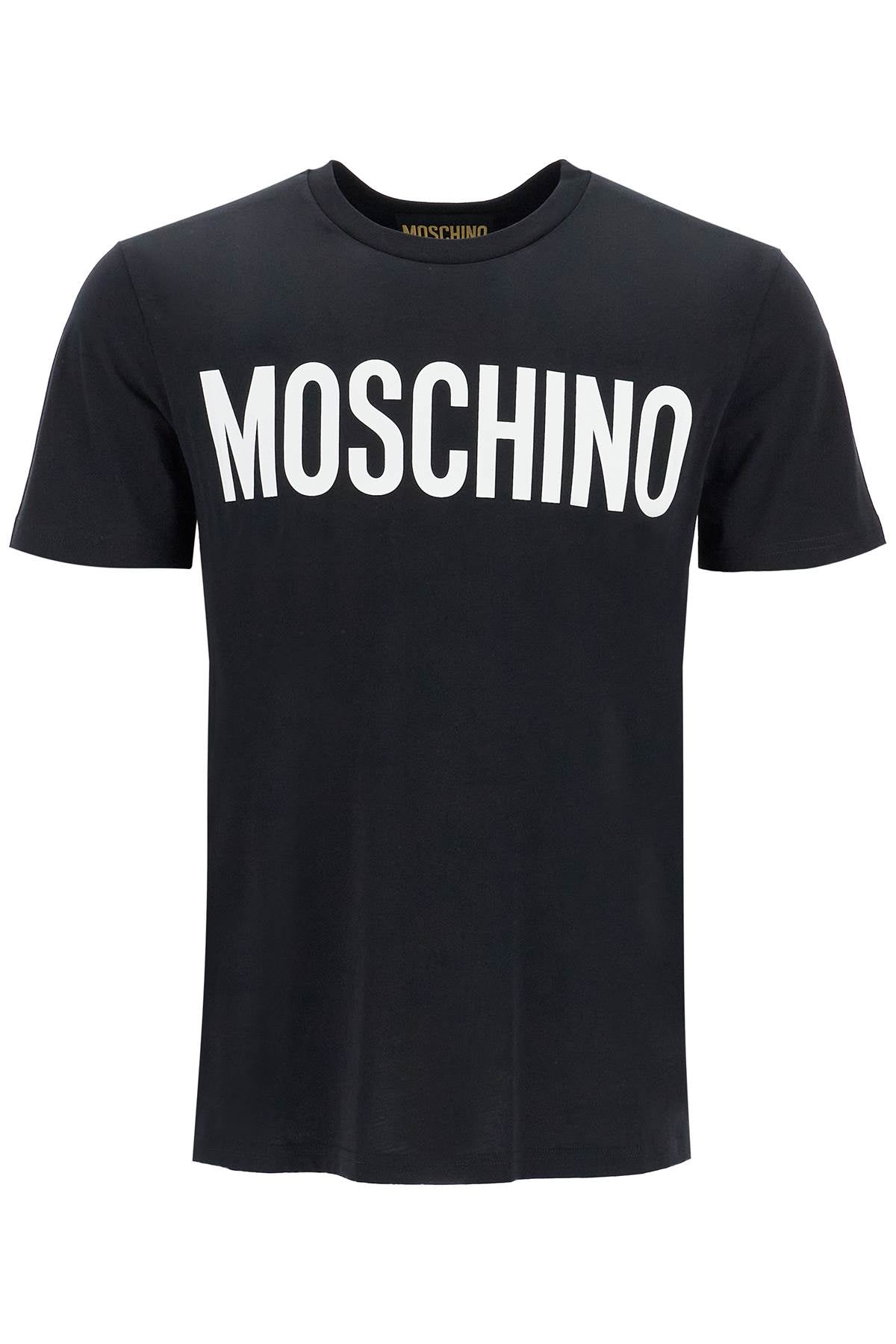 Moschino Logo Print T Shirt   Black