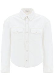 Wardrobe.Nyc Boxy Denim Overshirt   White