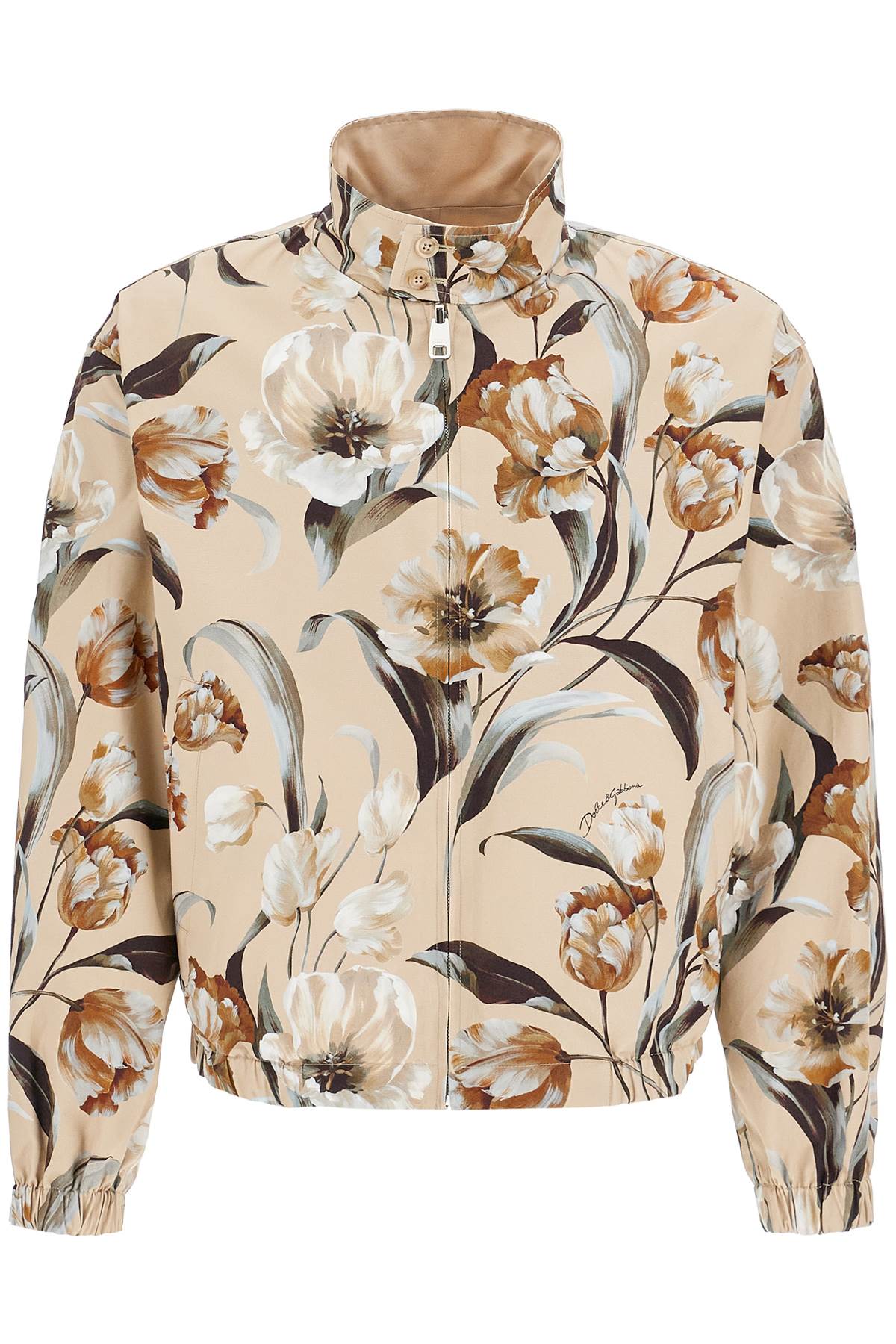 Dolce & Gabbana Reversible Floral Print Jacket   Beige