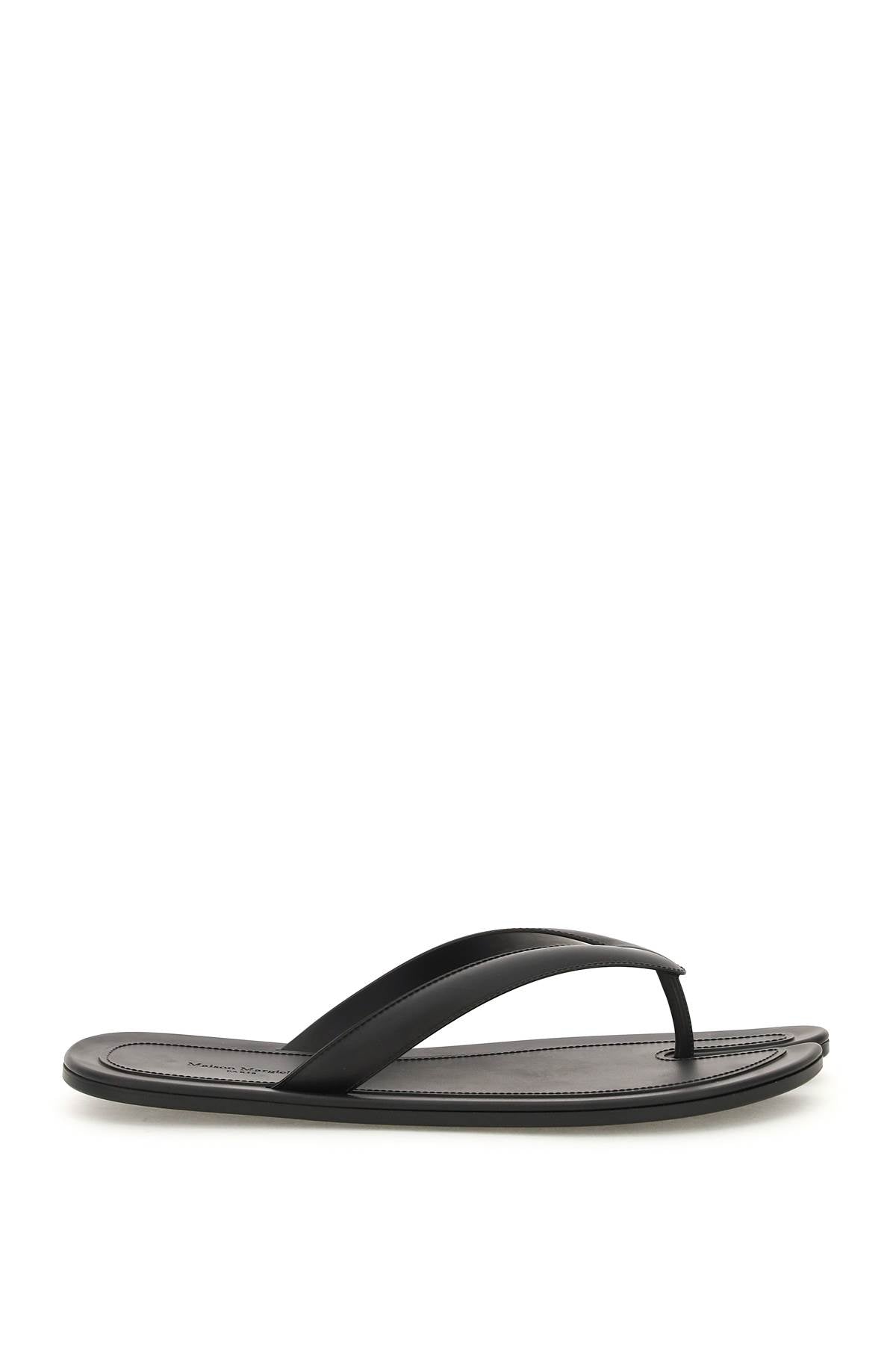 Maison Margiela Rubber Tabi Thong Slides   Black