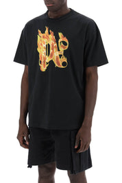 Palm Angels Replace With Double Quoteburning Monogram T   Black