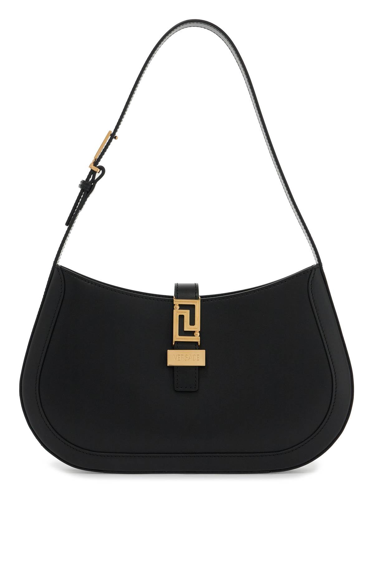 Versace Greek Hobo Bag   Black