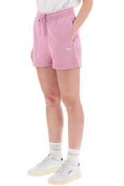 Maison Kitsune Replace With Double Quotebaby Fox Sports Shorts With Patch Design   Pink