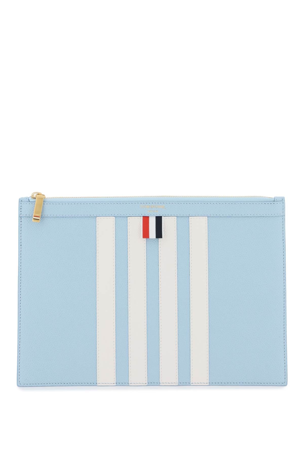 Thom Browne 4 Bar Pouch   Light Blue