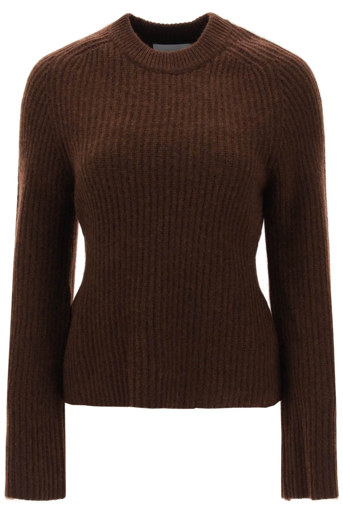 Loulou Studio 'Kota' Cashmere Sweater With Bell Sleeves   Brown