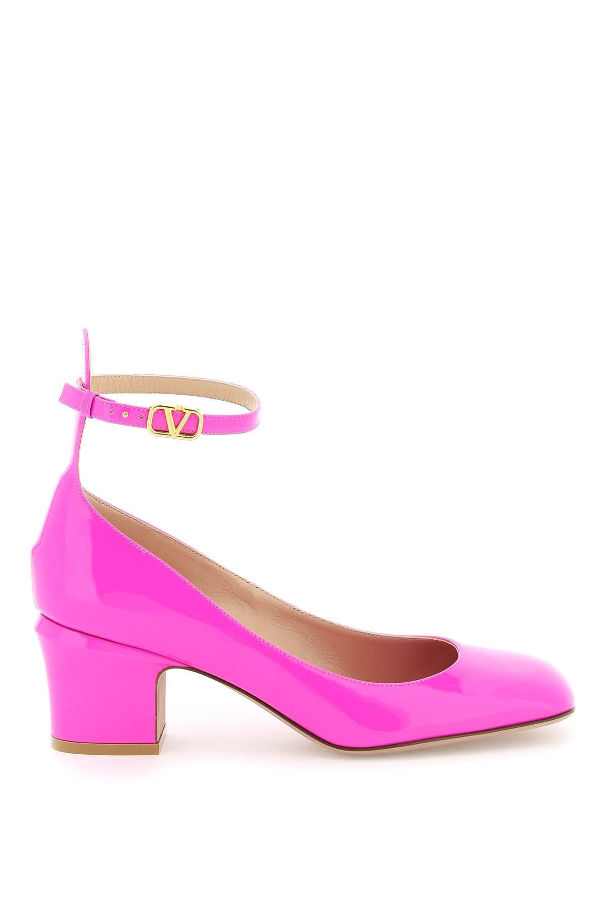 Valentino Garavani Pink Pp Tan Go Pumps   Fuchsia