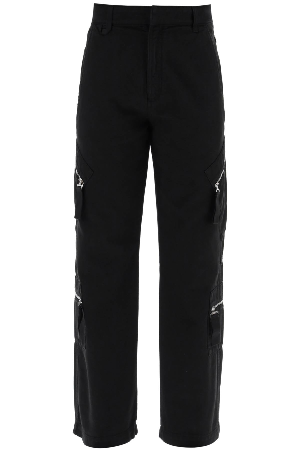 Jacquemus Brown Cargo Pants For Men   Black