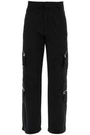 Jacquemus Brown Cargo Pants For Men   Black