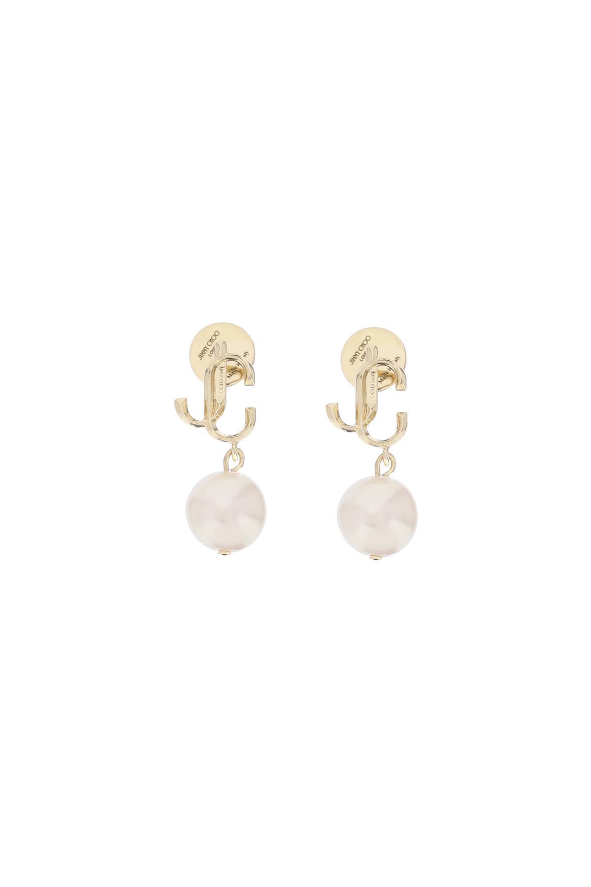 Jimmy Choo Jc Pearl Earrings   Gold