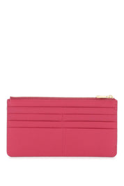 Dolce & Gabbana Cardholder Pouch In Dauphine Calfskin   Pink