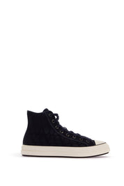 Valentino Garavani Totaloop Toile Iconographe High Top Sneakers   Blue