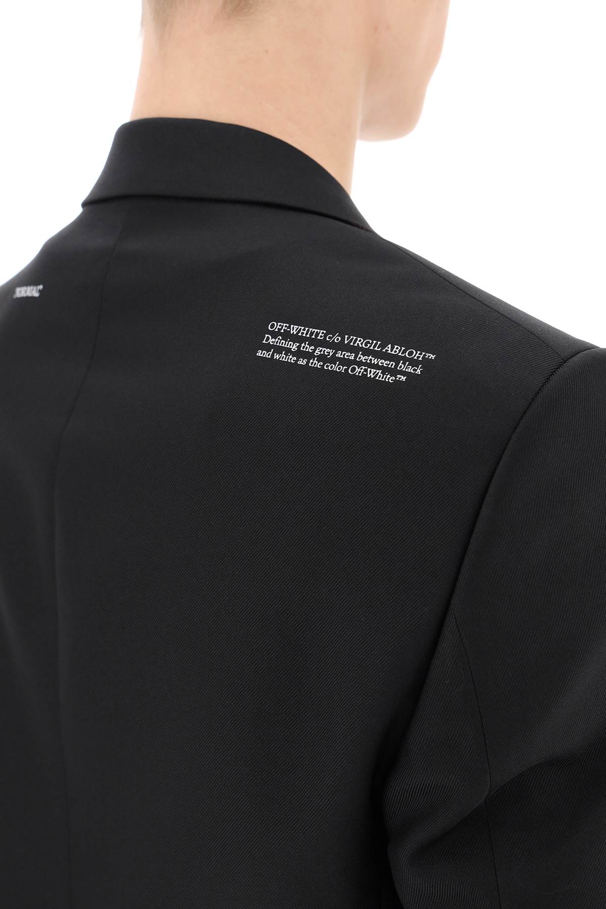 Off White Corporate Slim Jacket   Black