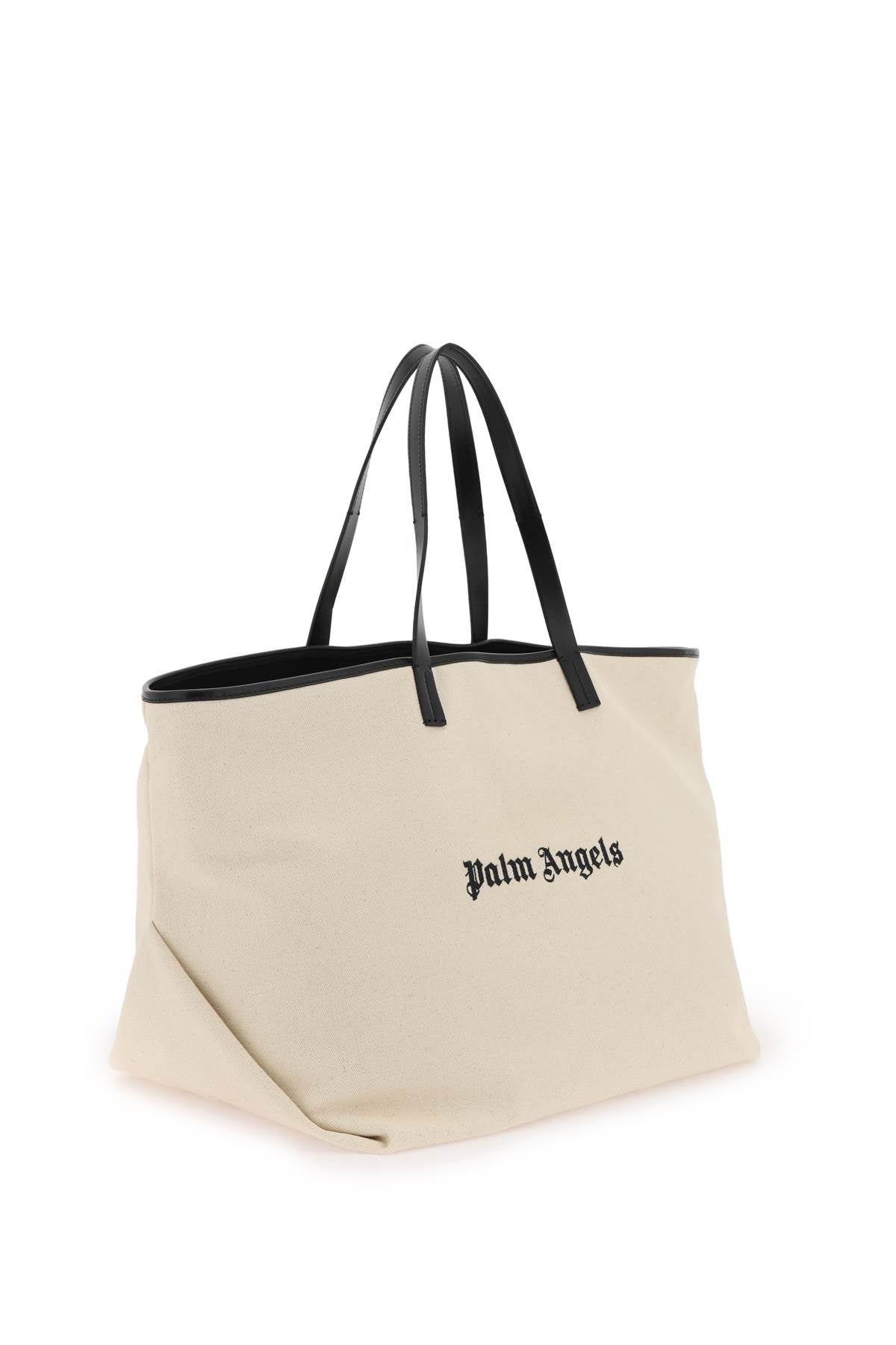 Palm Angels Canvas Tote Bag   White