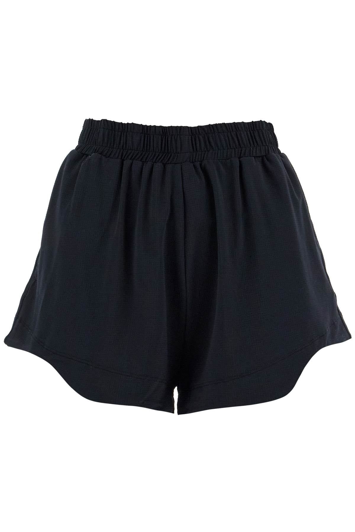 Ganni Sporty Mesh Shorts For Active   Black