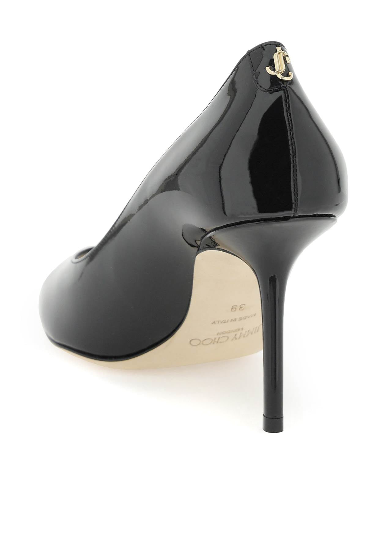 Jimmy Choo Patent Leather Love 85 Pumps   Black