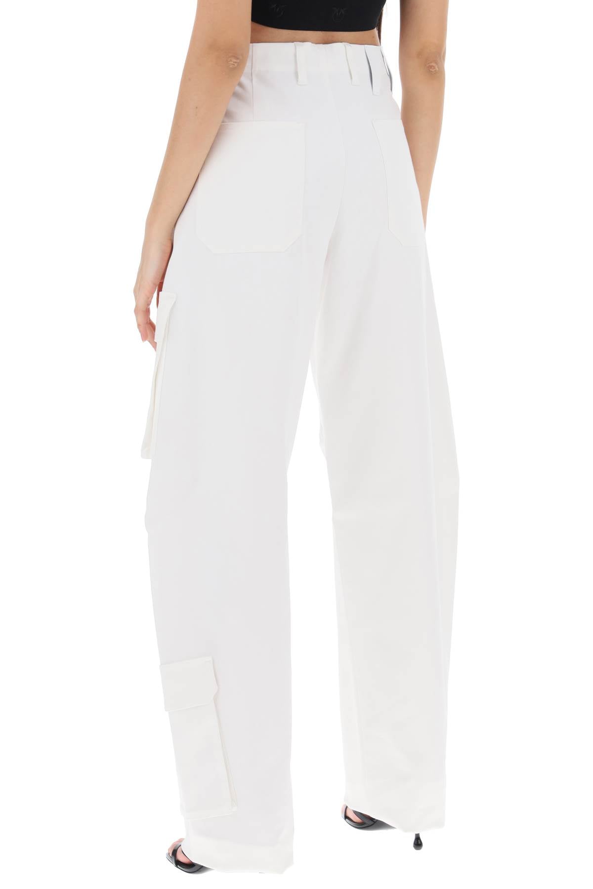 Darkpark Rose Cargo Pants   White