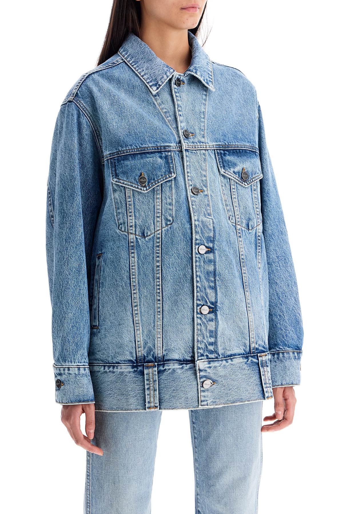 Khaite Denim Grizzo Jacket In   Blue