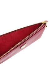 Dolce & Gabbana Cardholder Pouch In Dauphine Calfskin   Pink