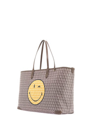 Anya Hindmarch I Am A Plastic Bag Wink Zipped Tote Bag   Grey