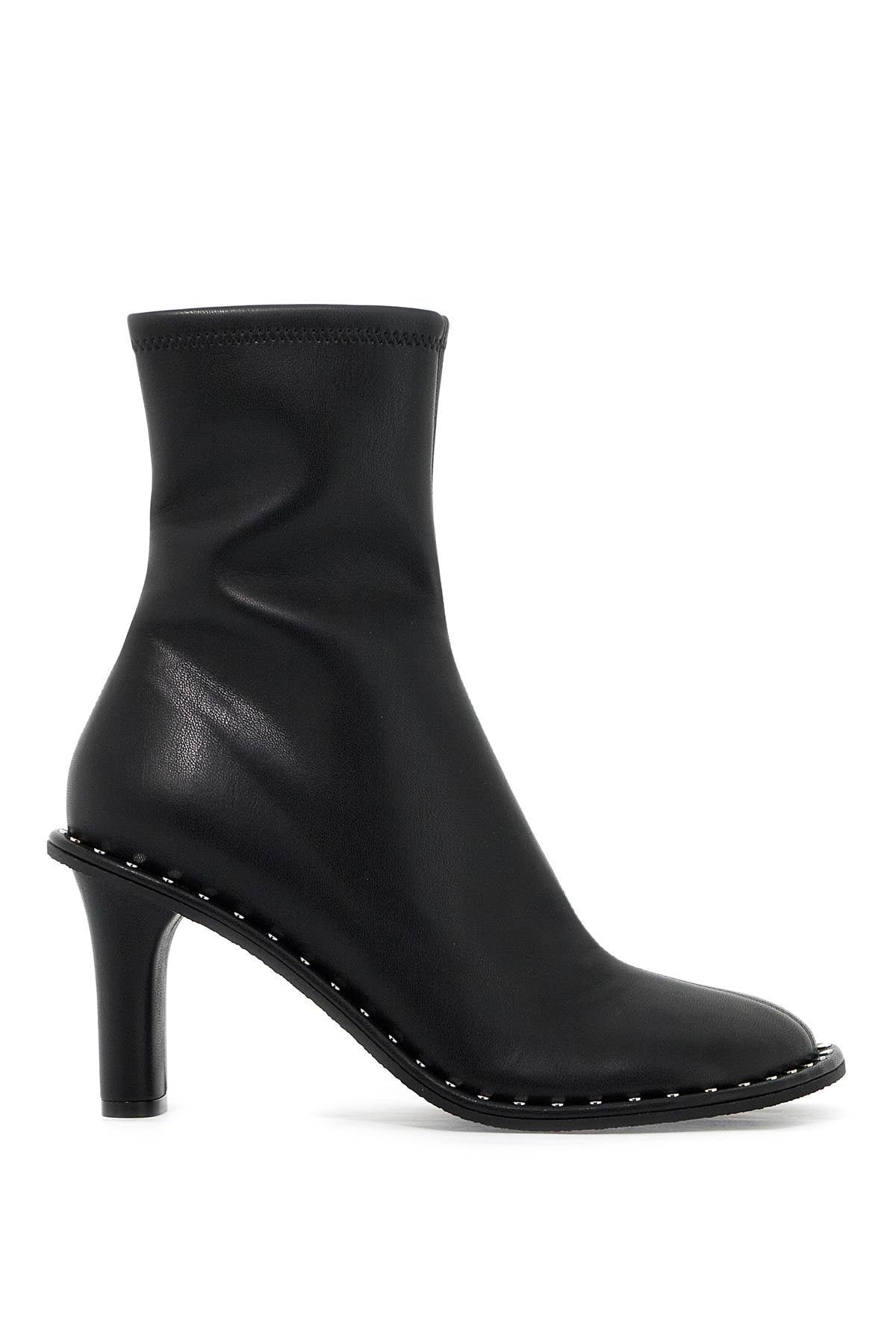 Stella Mc Cartney Ryder Sock Ankle Boots With Heel   Black