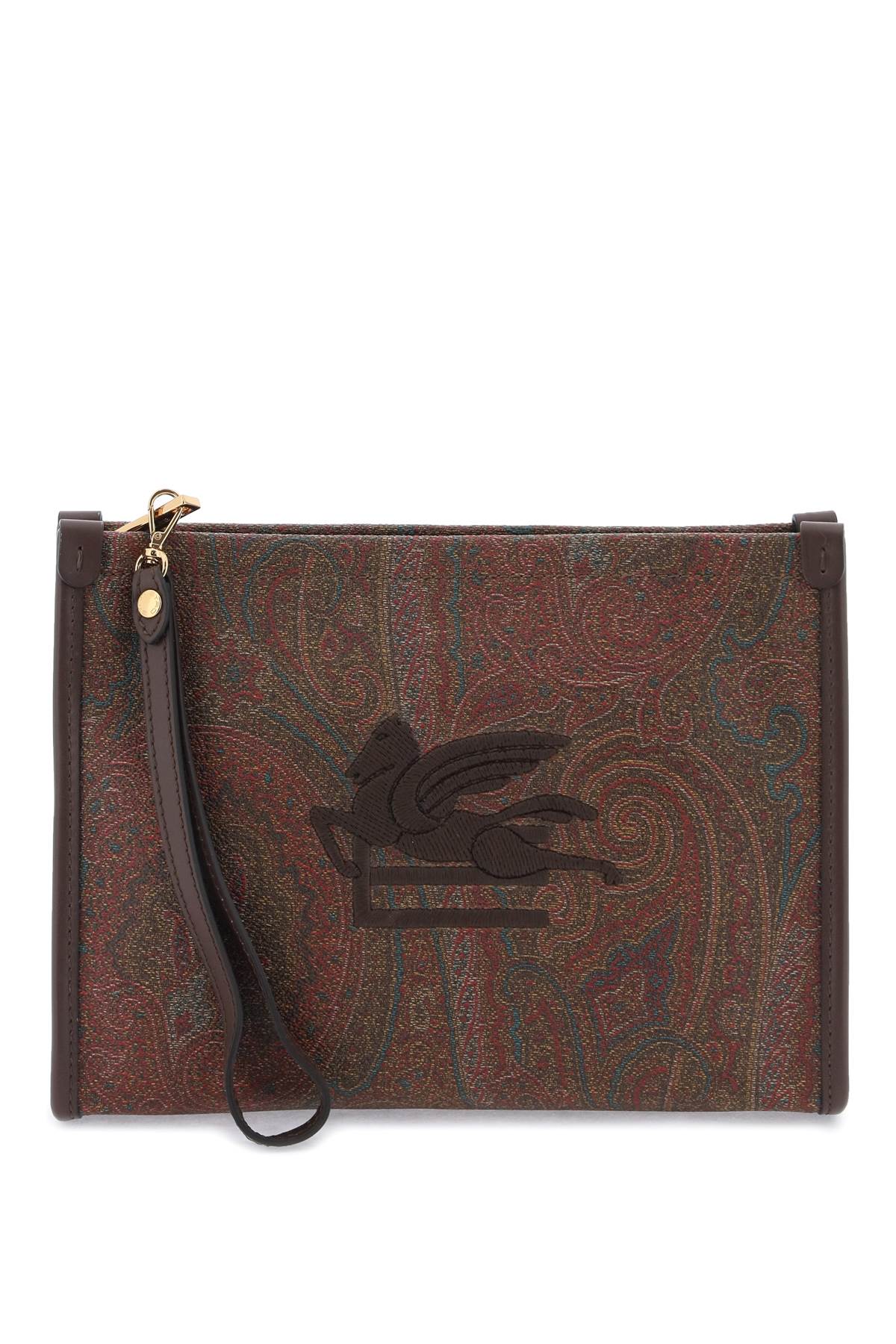 Etro Paisley Pouch With Embroidery   Red