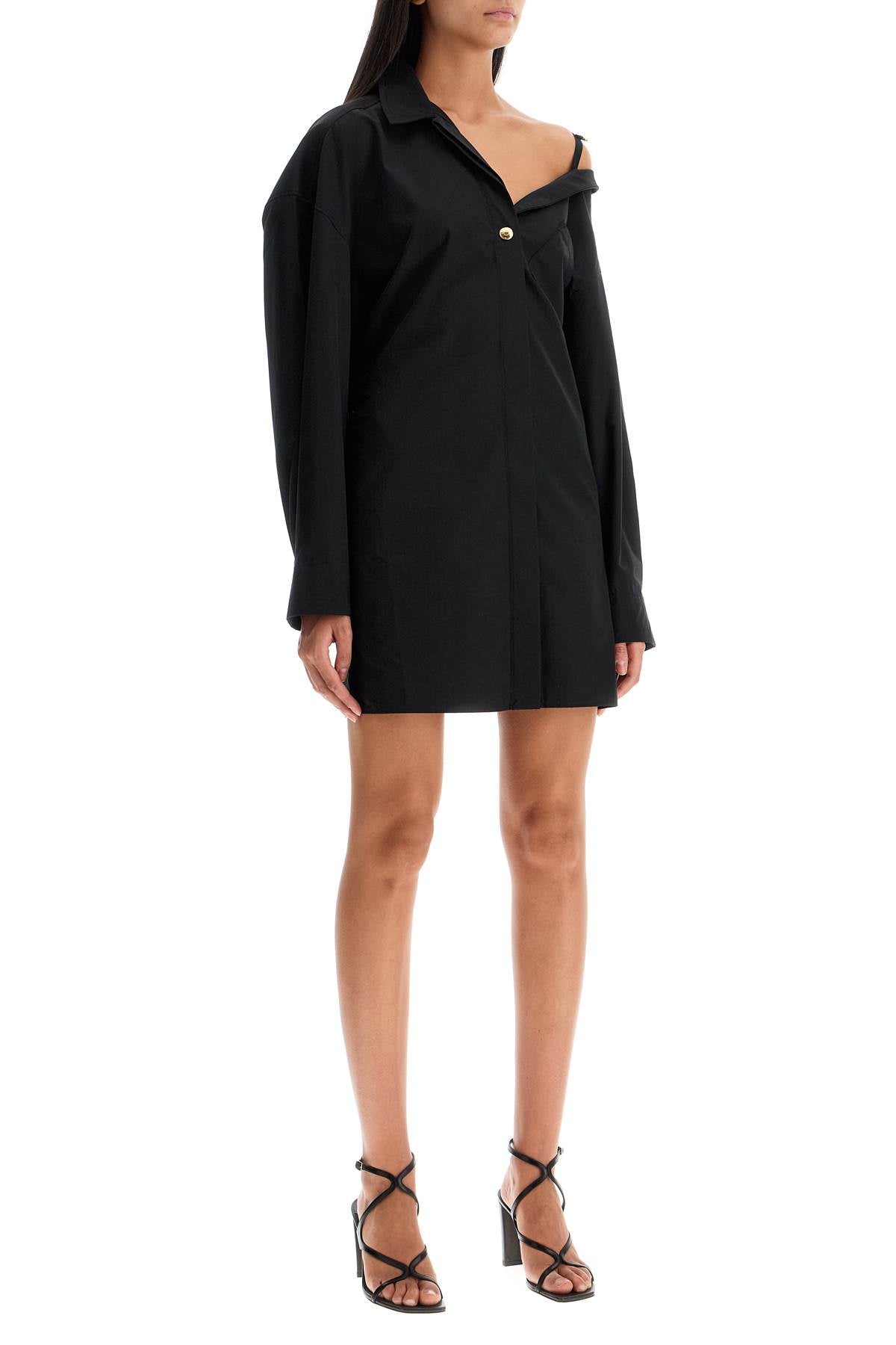 Jacquemus The Mini Shirt Dress 'La Mini Robe   Black