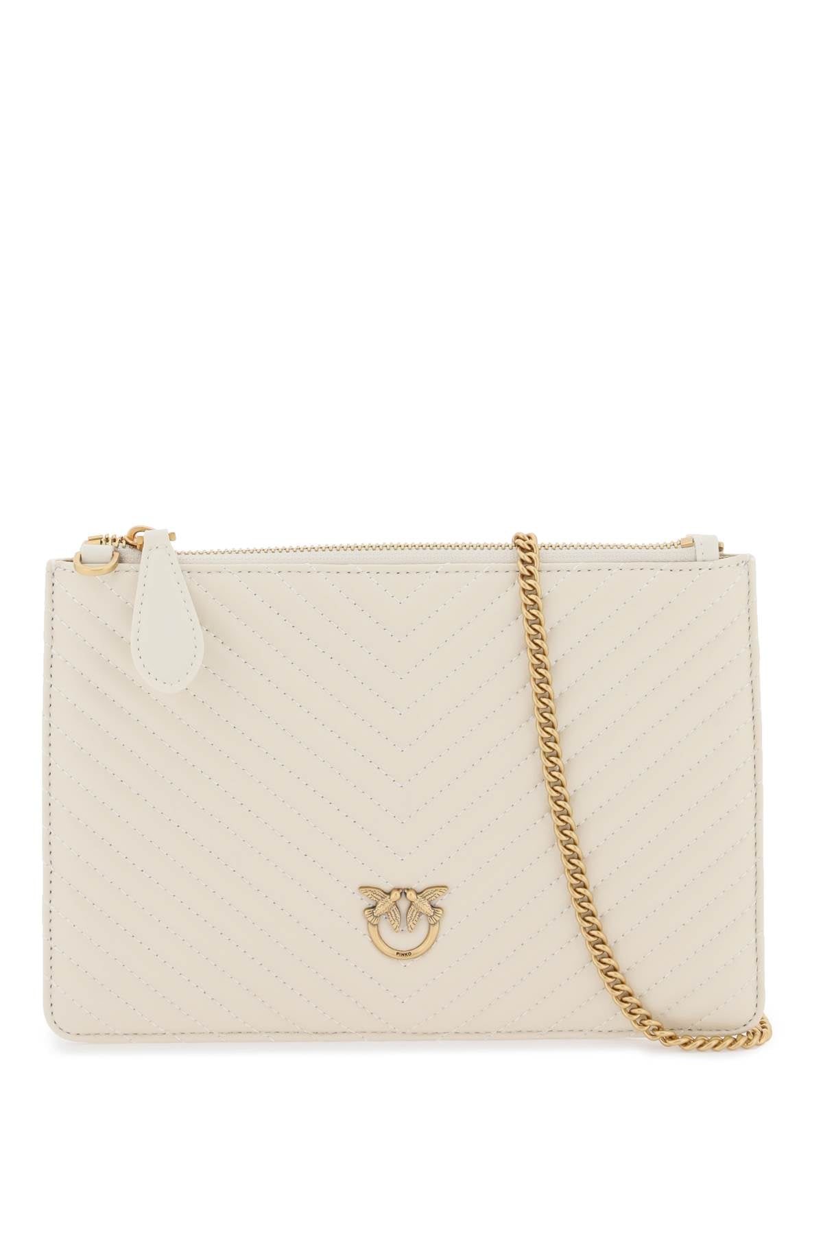 Pinko Classic Flat Love Bag Simply   White