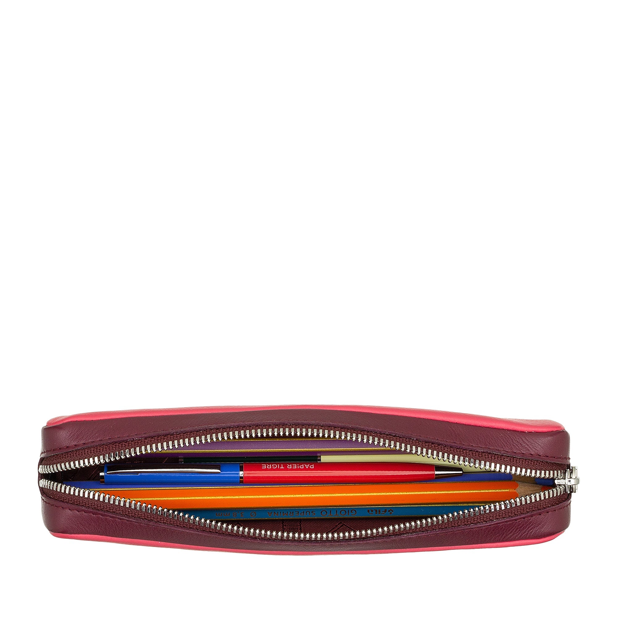 DuDu庐 Calfskin Multicolor Pencil Case