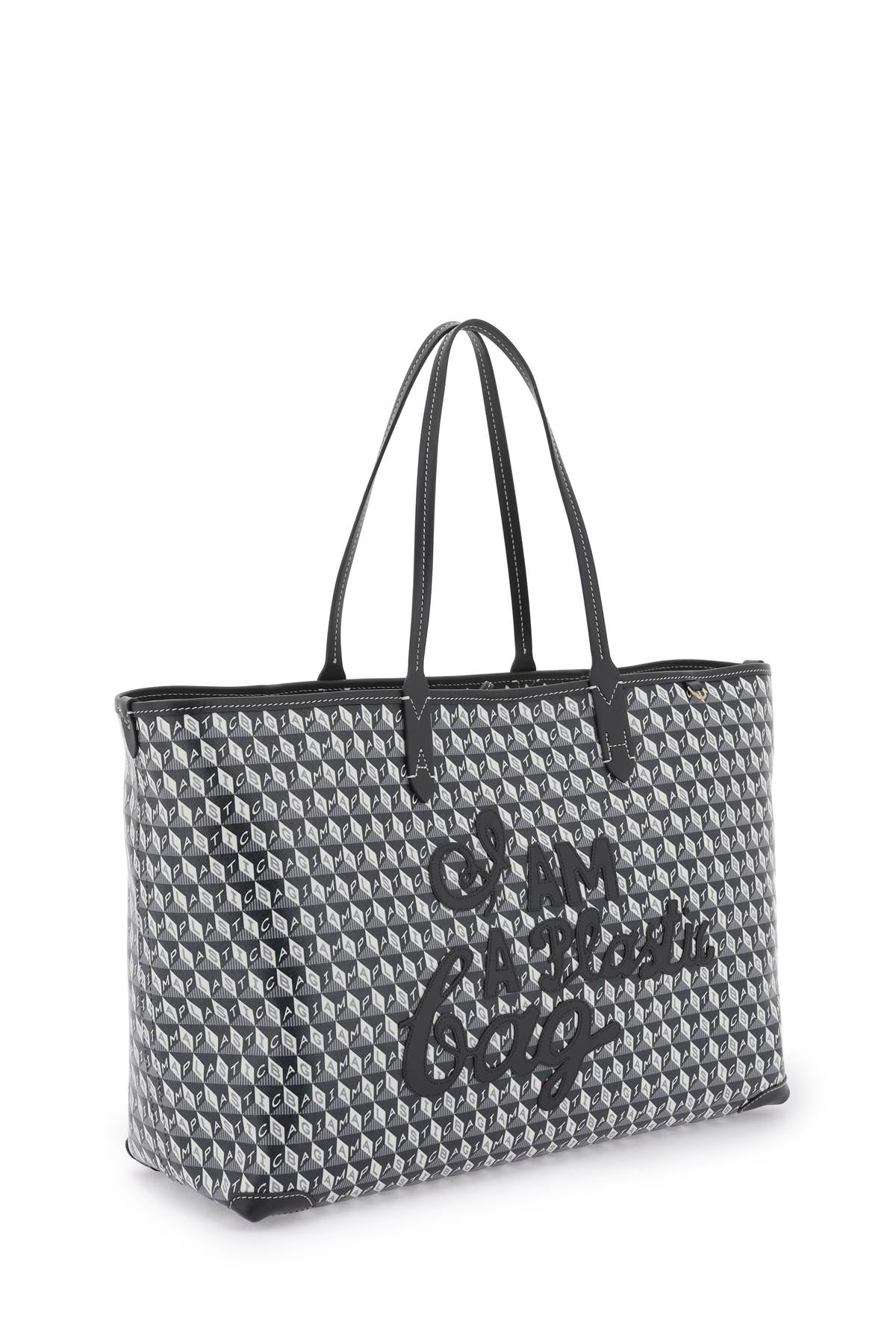 Anya Hindmarch I Am A Plastic Bag Motif Tote Bag   Grey