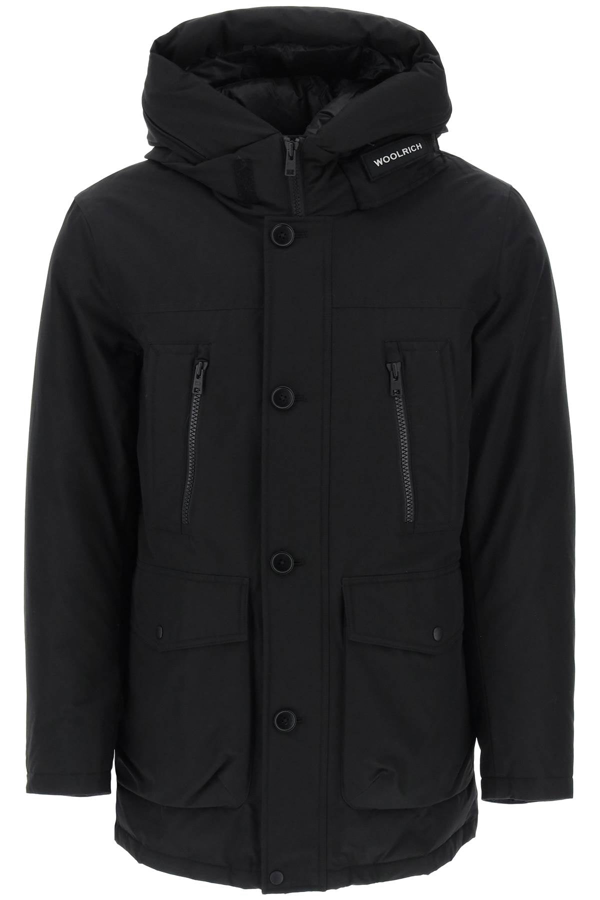 Woolrich 'Arctic' Parka In Ramar Fabric   Black