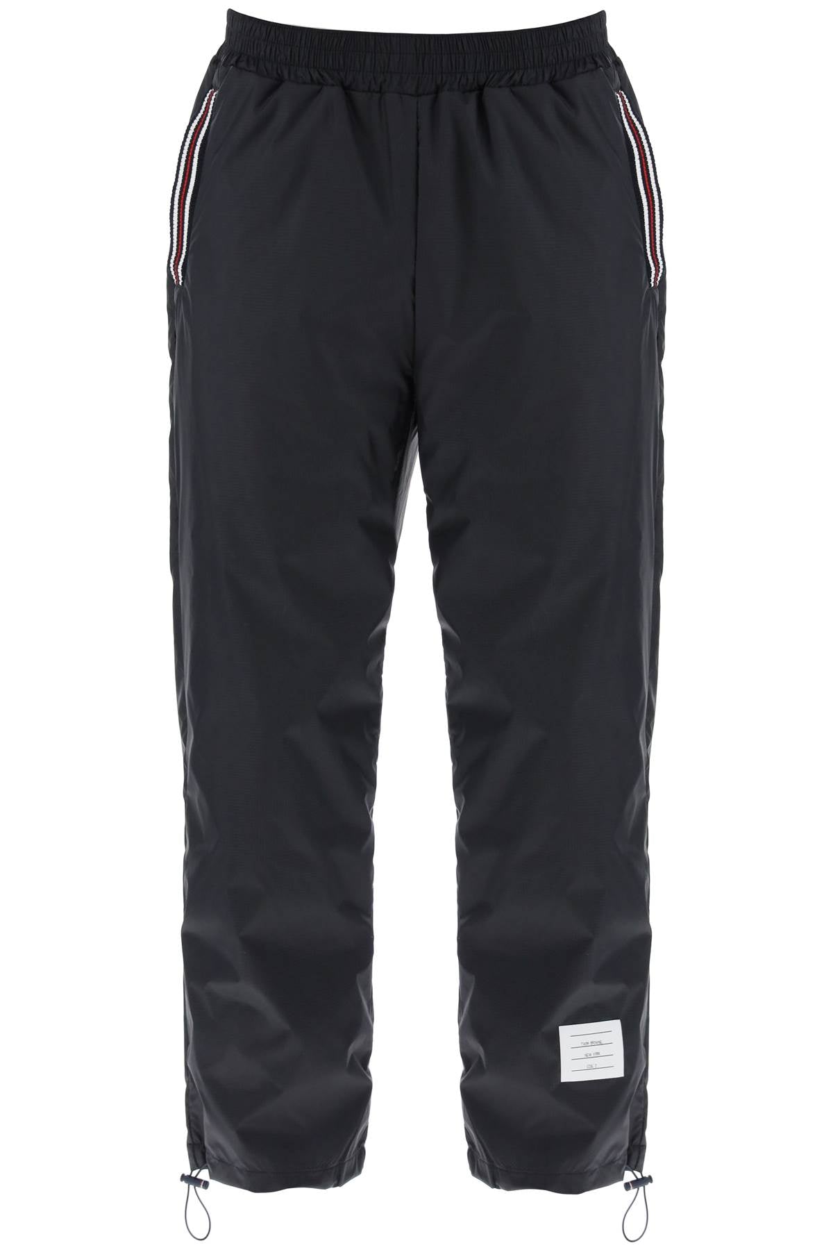 Thom Browne Cricket Stripe Ripstop Pants For   Blue