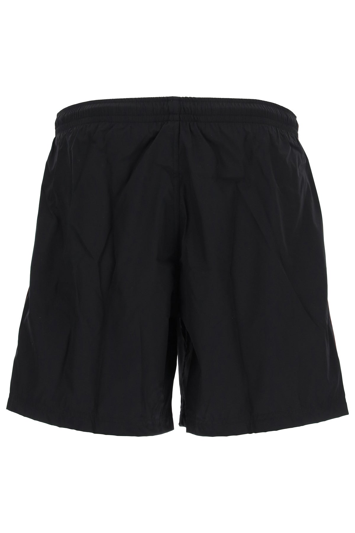 Alexander Mcqueen Swimtrunks With Logo Selvedge   Black