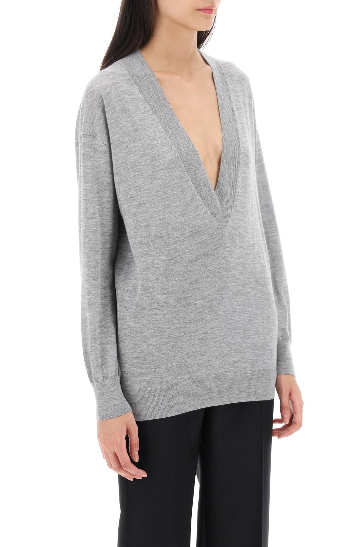 Tom Ford Sweater In Cashmere And Silk   Grey