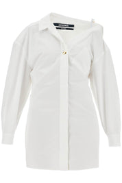 Jacquemus The Mini Shirt Dress 'La Mini Robe   White