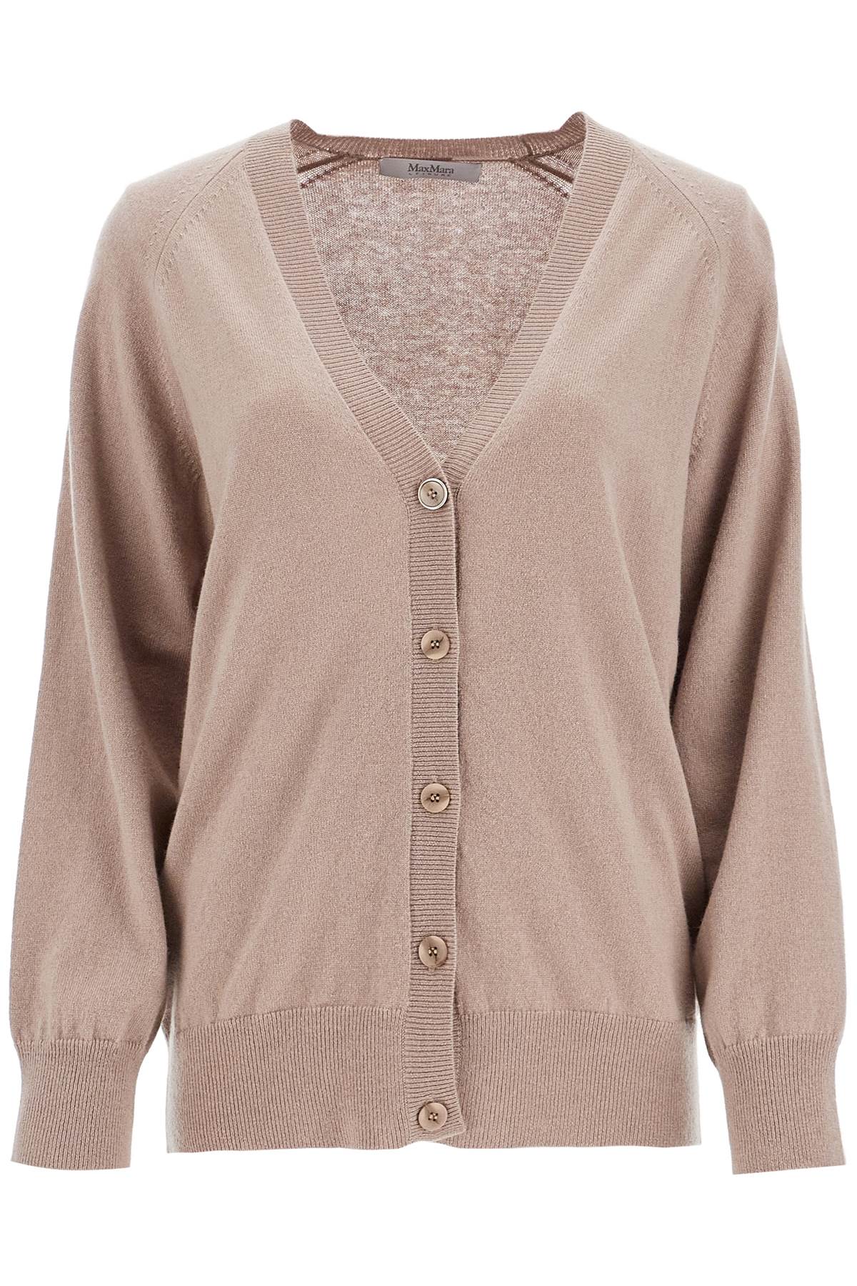 Max Mara Leisure Wool And Cashmere Cardigan   Brown