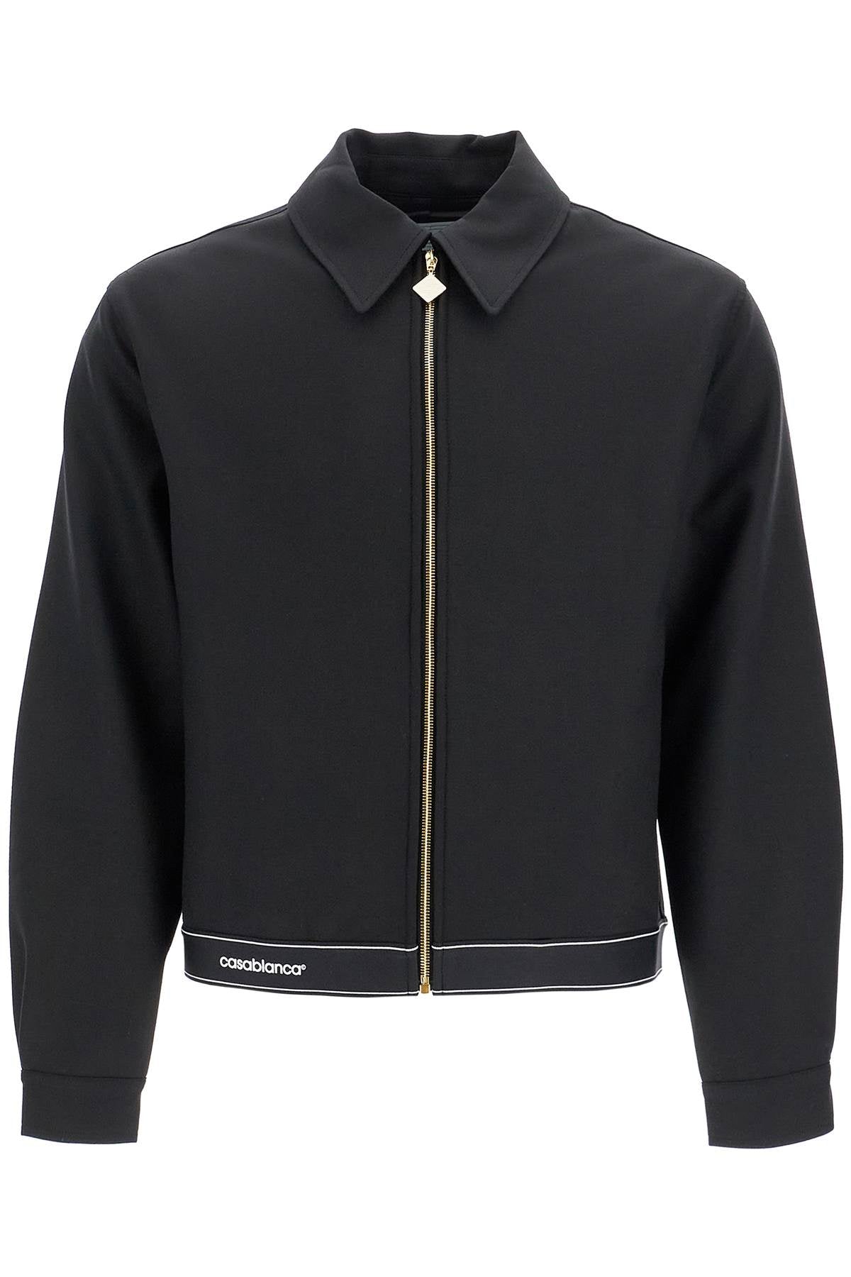 Casablanca Stretch Twill Blouson   Black