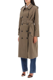 Mvp Wardrobe 'Bigli' Cotton Double Breasted Trench Coat   Khaki