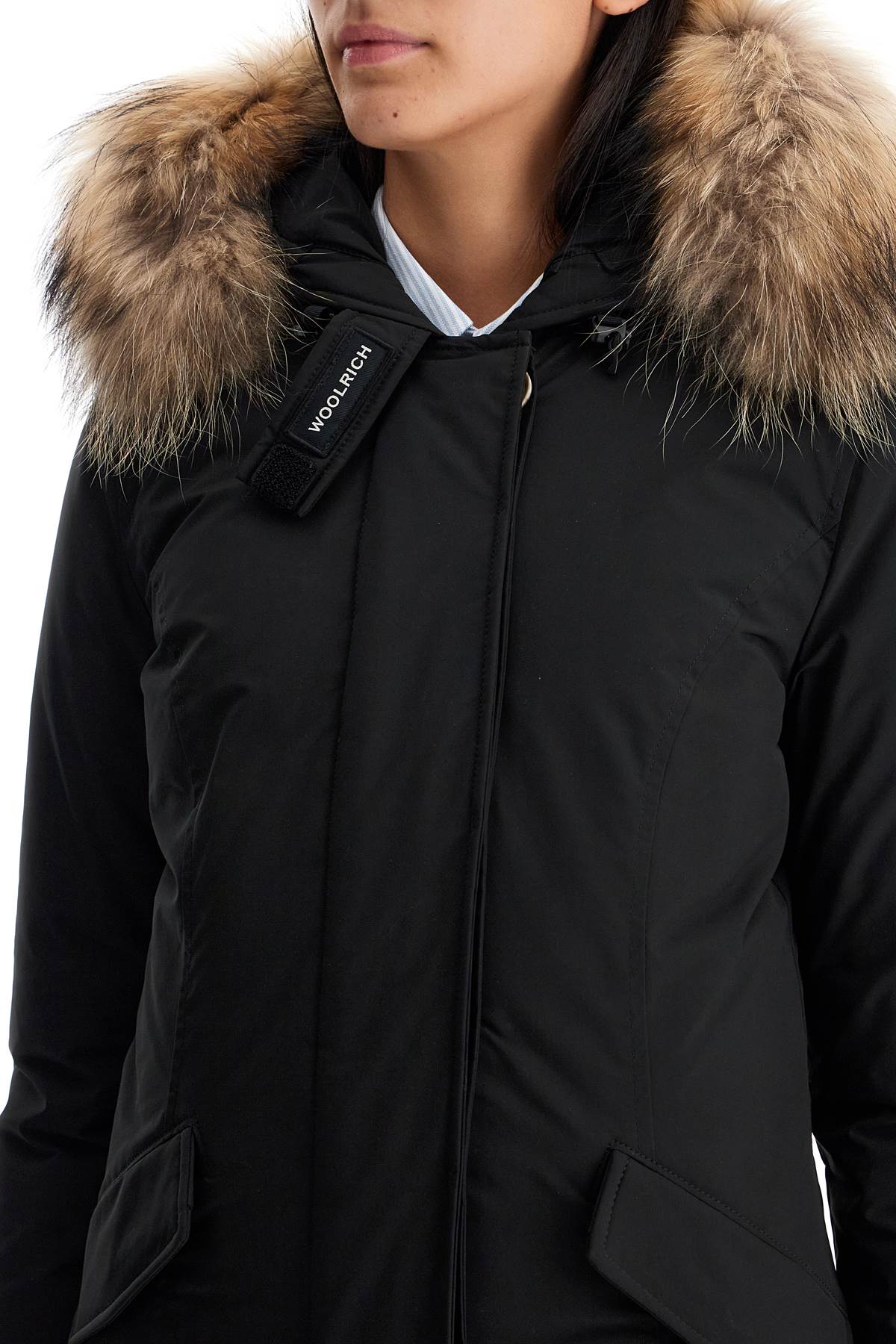 Woolrich Luxury Arctic Parka With Fur   Black