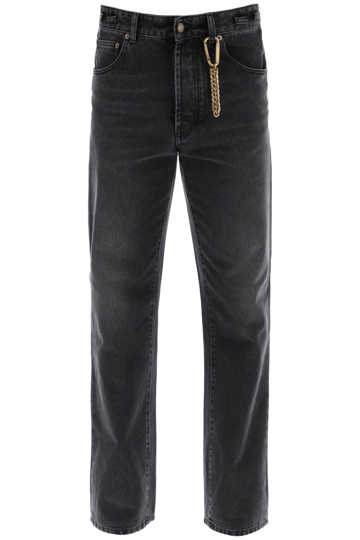 Darkpark Replace With Double Quotemark Jeans With Carabin   Black