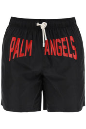 Palm Angels Replace With Double Quotesea Bermuda Shorts With Logo Print   Black