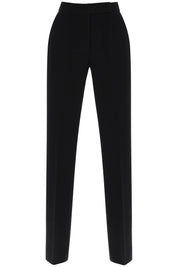 Tory Burch Straight Leg Pants In Crepe Cady   Black