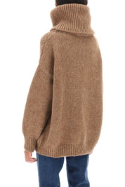 Dolce & Gabbana Oversized Llama Sweater   Brown